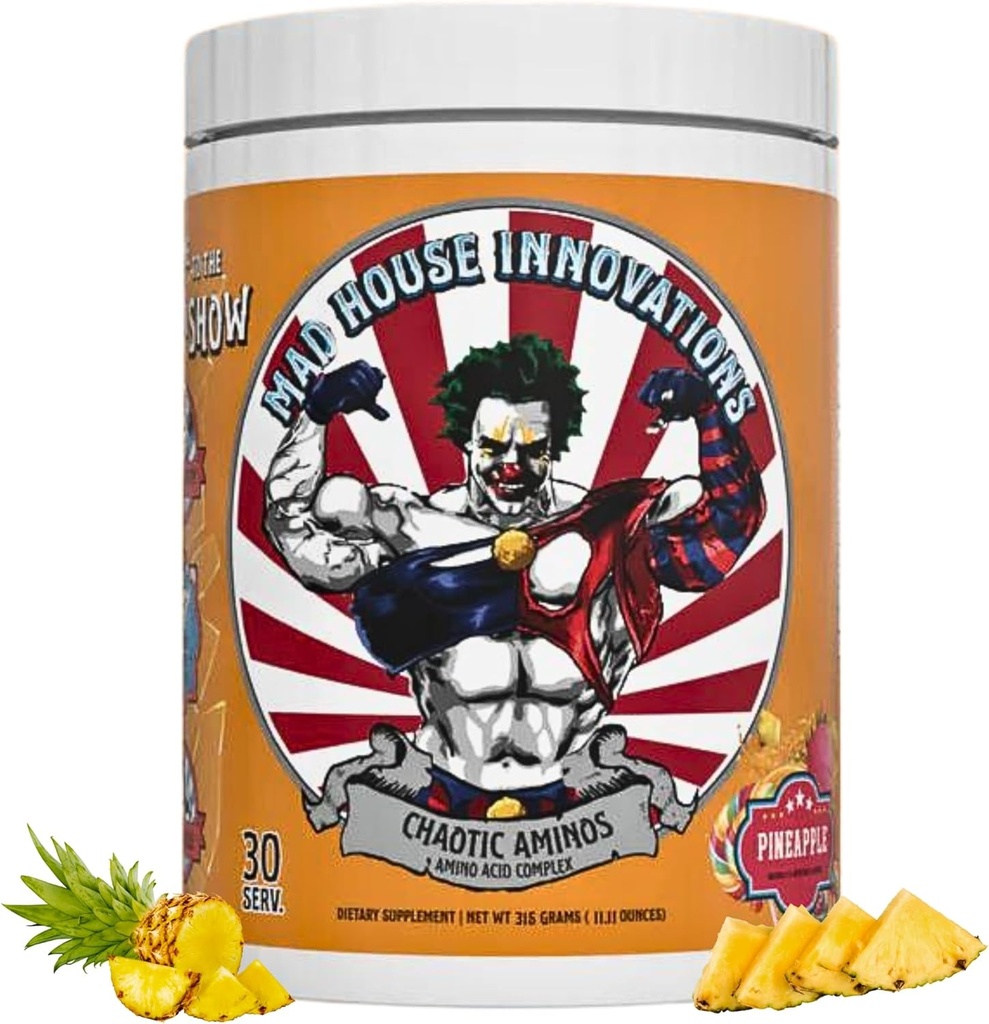 Ananas Komplette essentielle Aminosäuren Komplex Diät-Ergänzung für Insane Pumpe 10.50G Aminosäure, 11.11 Oz unterstützt Muskelrückgewinnung & Energieproduktion 30 Servierungen