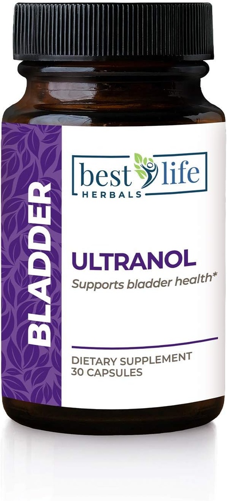 Ultranol Total Bladder Support - Supplément naturel de canneberge pour la santé urinaire, contrôle de la vésicule excessive, incontinence - réduit les fuites et l'urgence - 1 bouteille - 30 capsules