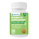WELMATE Bifidobacterium - Supplément probiotique - Soutien Gut Health - Immune Support - Enzymes digestifs - Sans gluten - Vegan - Hommes et femmes Probiotique - Taille de la valeur - 200 Compte