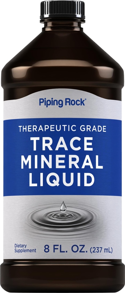 Piping Rock Trace Mineralflüssigkeit | 8 fl oz | Therapeutic Grad Supplement | Non GMO, Glutenfrei