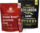 Knochen Broth Protein-Pulver-Packets + Collagen-Pulver-Reisepakete (Typ I, III)