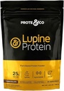 Prote&Co Lupin Protein - 24g pflanzliches Proteinpulver. Non GMO, No Added Sugar, Lactose Free, Glutenfrei, Sojafrei. 20 Servierungen - Schokolade