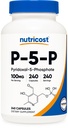 Nutricost P5P Vitamin B6 Supplement 100mg, 240 Kapseln (Pyridoxal-5-Phosphate) - Vegetarisch Freundlich, Non-GMO, Glutenfrei