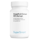 Supersmart - Grapefruit Extrakt 600mg pro Tag (99% Naringin) - High Potency GSE Supplement | Non-GMO & Gluten Free - 60 vegetarische Kapseln