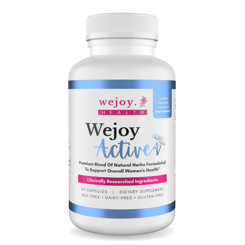 WEJOY. Aktiv - Hilft mit Gehirn Fog, Gelenkschmerzen, Gedächtnis, Immunität und Klarheit, Menopause Ergänzungen für Frauen, Lions Mane Supplement