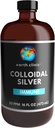 Earth Clinic ® Kolloidal Silber 20 PPM, 16oz (473mL), Große Bernsteinglasflasche - Immununterstützung