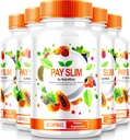 NutraRize (5 Pack) Pay Slim Capsules, PaySlim All-Natural Supplement für gesunde Gewichtsverlust, Premium-Formel, um Körper- und Fitnessziele zu erreichen, offizielle Bewertungen (300 Kapseln)