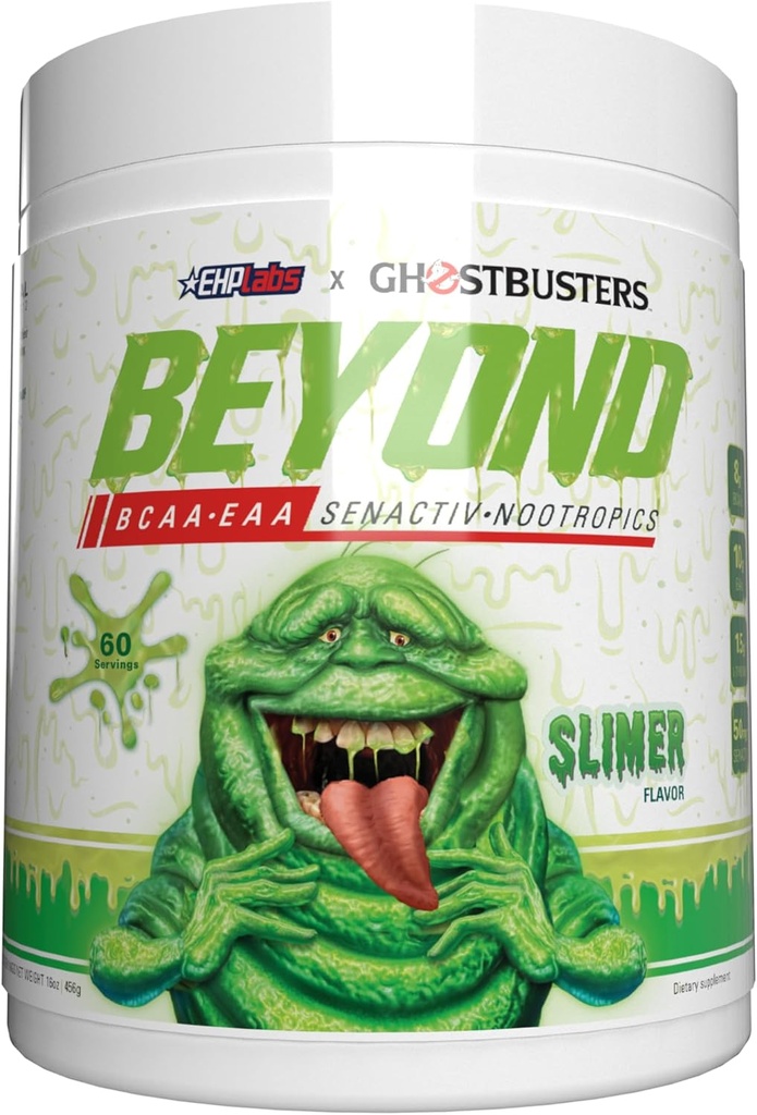 EHP Labs Beyond BCAA + EAA Powder – Muscle Recovery Amino Acids Supplement for Men & Women, Sugar Free Intra Workout BCAAs & EAAs, Post Workout Hydration Support, 60 Servings – Slimer Lime Flavor