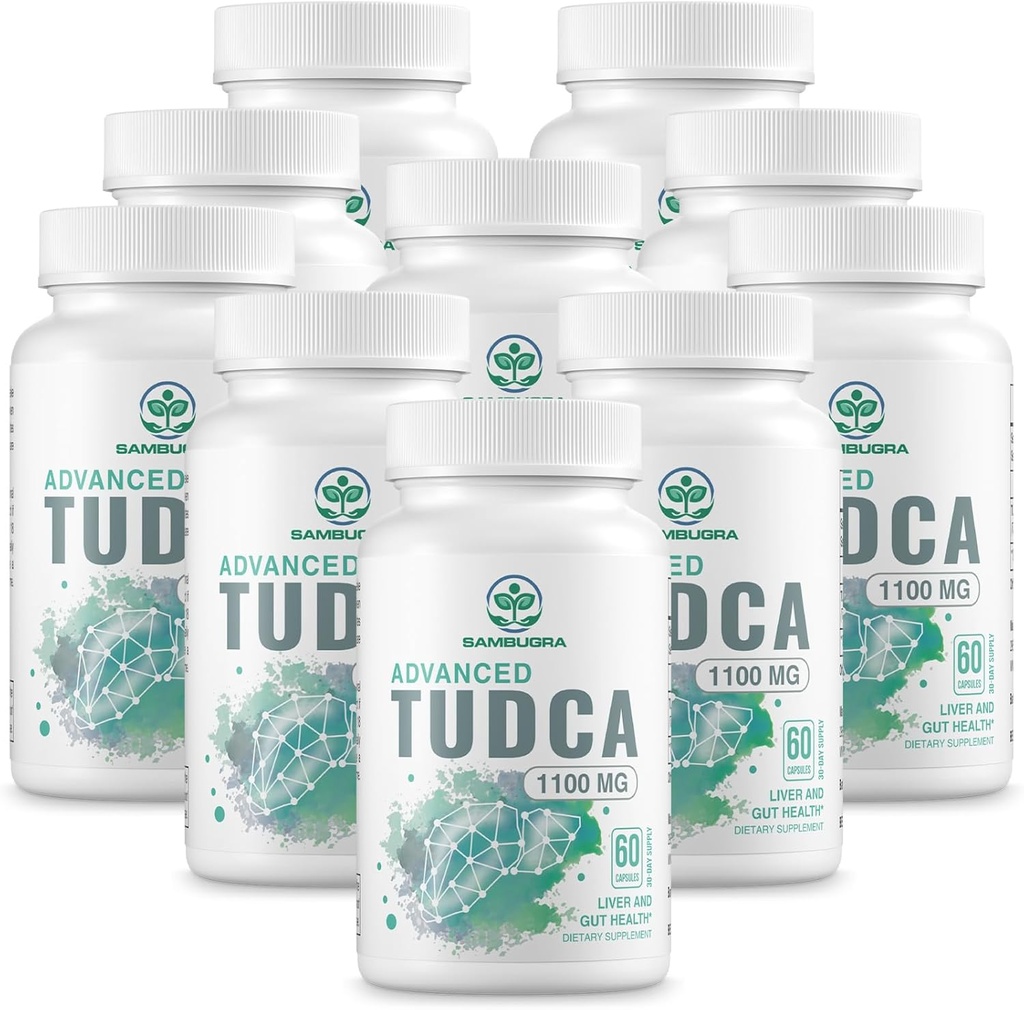 TUDCA Liver Ergänzungen 1100mg, 3. Partei getestet Ultra Strength Bile Salz TUDCA Ergänzung, Liver Unterstützung für Leberreiniger Detox und Reparatur, 600 Kapseln