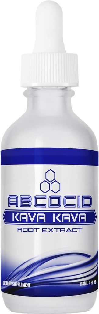 Kava Kava Root Extract 490 mg, 4 Oz Flüssigkeit, 240 Servierungen, Made in USA, Schnellabsorption, Qualität Potent Zutaten, Third-Party Tested, Non-GMO, GMP zertifiziert, Cruelty-Free Produkte