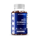 Vitamatic Iron Gummies Supplement für Damen und Herren - 20mg Servieren - 60 Vegan-Gummien - Great Tasting Iron Gummy Vitamins mit Vitamin C (60 Count (Pack von 1))