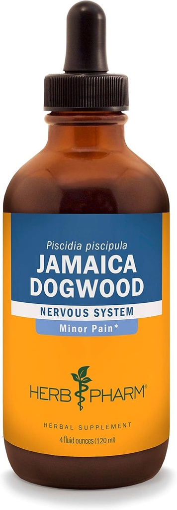 Kräuter Pharm Jamaica Dogwood Flüssiger Extrakt für minderwertige Schmerzen - 4 Unze