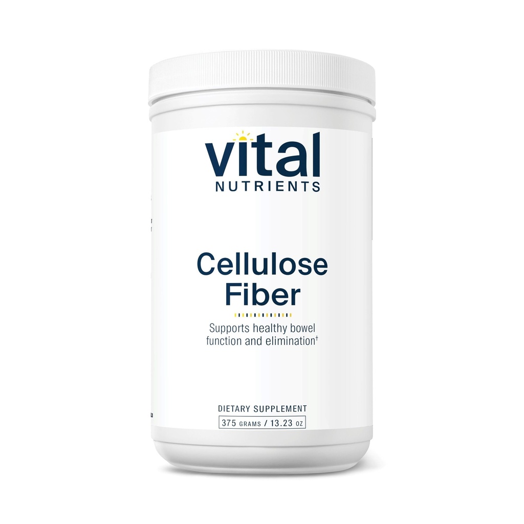 Nutriments vitaux Poudre de fibre de cellulose 375g Poudre de fibre insoluble 375g Poudre de fibre de fibres Soutient une fonction saine de l'intestin.