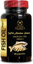 Wild Alaskan Lachsöl - Omega 3 Fettsäure-Ergänzungen, Unterstützung Speicher und Fokus-Ergänzungen - 1 Flasche 60 Softgels