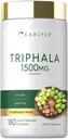 Carlyle Triphala Kapseln 1500mg | 180 Count | Kräuterergänzung | Non-GMO und glutenfrei