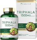 Carlyle Triphala Kapseln 1500mg | 180 Count | Kräuterergänzung | Non-GMO und glutenfrei