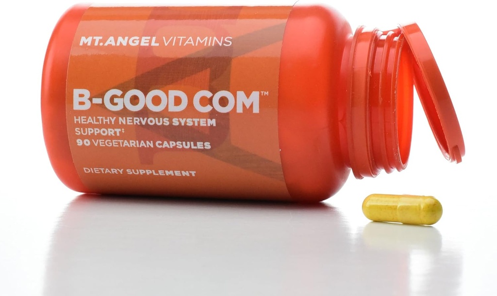 Mt. Angel Vitamine - B-Good Com (Vitamin B Complex), Gesunde Nervensystemunterstützung (60 vegetarische Kapseln)