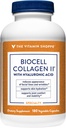 Das Vitamin Shoppe Biocell Collagen II mit Hyaluronsäure 1000mg - fördert gesunde Haut, Gelenke & Knorpel - unterstützt Hydration & Elastizität - für tägliche Wellness (60 Gemüsekapseln)