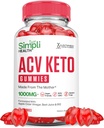 Simpli Health Keto ACV Gummies Advanced Formula 1000MG Ketonature Keto Gummies vinaigre de cidre de pomme formulé avec du jus de betterave de grenade poudre B12 végétalien non OGM 60 Gummys