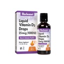 BlueBonnet Vitamin D3 1000 IU 25mcg starke Knochen & Immununterstützungsergänzung - Flüssige Vitamine für Damen und Herren - Lanolin VIT D Tropfen mit MCT-Öl - Non-GMO, Vegetarisch - Citrus Flavor - 1 Fl Oz
