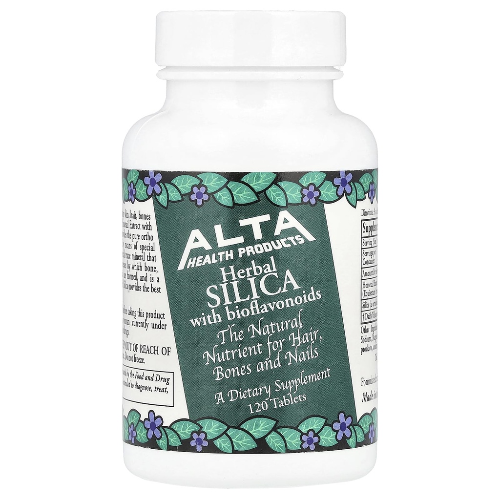 Alta Health Products, herbal SILICA with bioflavonoids , Tablets, 120 Count