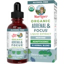 MaryRuth Organics - USDA Organic Brain Nootropic Supplement für Erwachsene mit Ginkgo Biloba & Astragalus | Focus & Adrenal Support | Brain & Memory Drops | Vegan | Non-GMO | Gluten Free | 30 Servicings