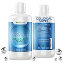 NutriNoche Supplément liquide minéral d'argent colloïdal - 30 ppm - 32 Onces - Minéraux colloïdaux