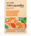 Ashwagandha Oral Strips 100 mg KSM 66 Ashwagandha, L-Theanin, Melatonin, Vitamin D3 und Magnesium, Vegan Strip für Männer und Frauen, Sugar-Free, Non-GMO, 30 Oral Strips (Berry)