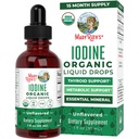MaryRuth Organics Iodine Liquid Drops | Kalium Iodide | 1 Jahr Versorgung | 450 Servierungen | Schilddrüse Gesundheit | USDA Organics Vegan | Non-GMO | Glutenfrei | 1 Fl Oz