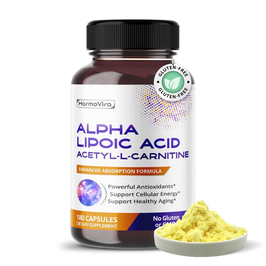 Alpha Lipoic Acid Acetyl-L-Carnitin - Unterstützung Bladder Cleanse, Urinary Tract Health - 180-day Supply - Made in USA