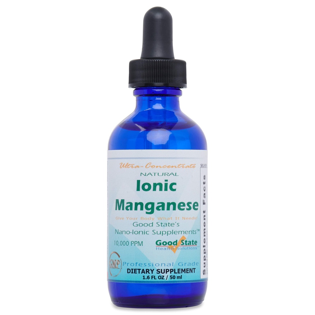Good State | Natural Ionic Manganese | Liquid Concentrate | Nano Sized Mineral Technology | Professional Grade Nahrungsergänzung | 1.6 Fl oz Bottle (50 mL)