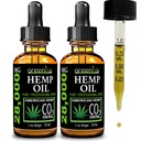 GreenIVe Hanf Tropfen 28,000mg Natürlich Grown Hanf Öl Tropfen Vegan Omegas natürliche Potent Ergebnisse (2 Pack)