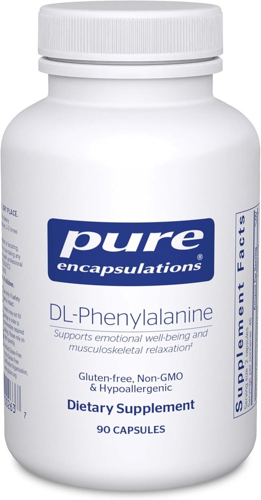 Pure Encapsulations DL-Phenylalanine | Amino Acid Supplement for Memory and Focus, Joints, Muscles, and Cognitive Support* | 90 Capsules