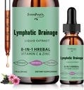 GREENPEOPLE lymphatic Drainage Drops - 10-in-1 Lymphatic Cleanse Supplement w/Echinacea, Cleavers & Burdock Root - Immununterstützung, Cleanse & Detox - Advanced Absorption, Non-GMO (1 fl oz, 2 Pack)