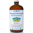 LIQUIDHEALTH Multivitamines liquides multiples prénatales/postnatales avec folate réel - Vitamines pré et postnatales pour avant, pendant, après la grossesse - Fabriqué aux États-Unis, végétalien, sans sucre, non-OGM (32 oz)