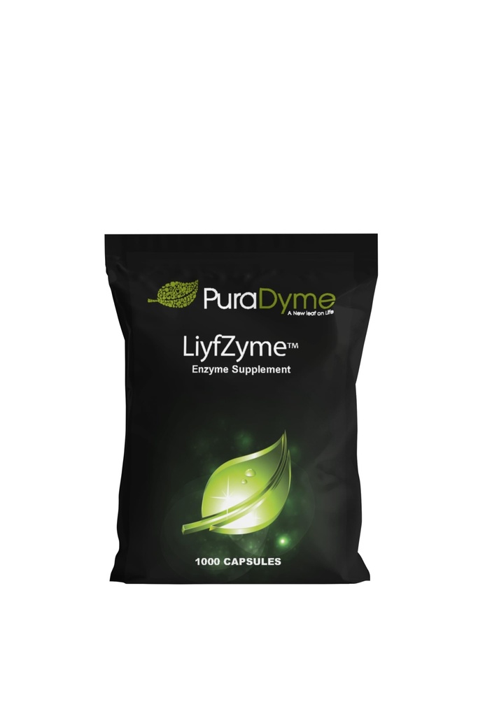 LiyfZyme – 1000 Vegan Kapseln – Pflanzenbasierte Enzymergänzung für Protein-, Fett- und Kohlenhydrat-Aufschlüsselung