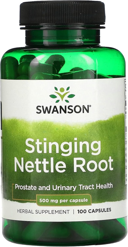 Swanson Sting Nettle Root 500 Milligramm, 100 Caps (Pack von 3)
