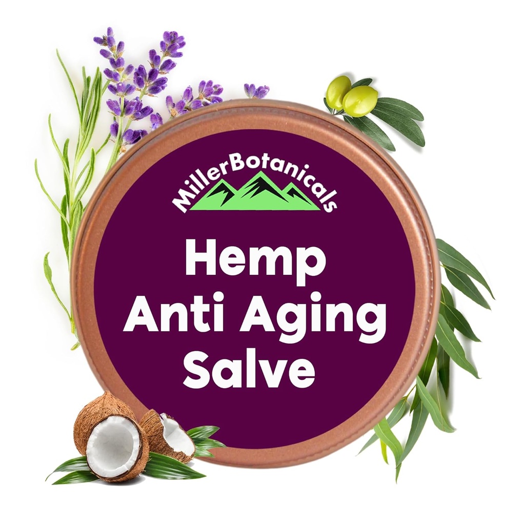 Hanf Salve - Haut Moisturizer Balm, Alle natürlichen Zutaten - Aloe Vera, Kokosöl, Rose Hips, & More, 1.7oz (6000 mg)