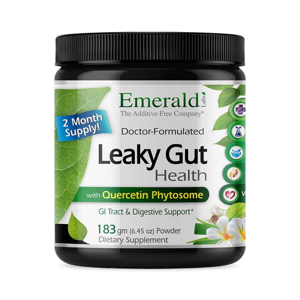 Emerald Labs Leaky Gut Health - Supplément de soutien digestif avec DGL Licorice, Aloe Vera Extract & More - Soutient Colon & Gut Health - 6,45 oz (jusqu'à 60 jours)