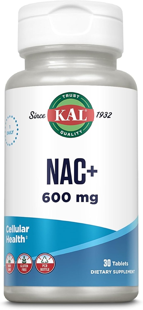 Kal 600 Mg N-Acetyl Cystein Plus Tabletten, 30 Zähler