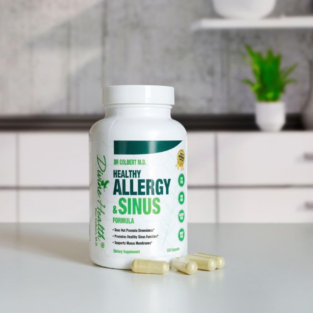 Göttliche Gesundheit Dr. Colbert, MD Gesunde Sinus Formel Allergy & Sinus Unterstützung | 60 Servierungen