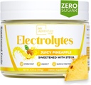 Mon aventure pour s'adapter au sucre zéro - Poudre d'électrolytes d'ananas - Sans caféine énergie avec tous les ingrédients naturels - Vegan, Keto & Paleo - Sans sucre Mélange de boissons d'hydratation d'électrolytes - 37 portions