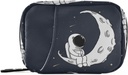 Cute Astronaut 7 Day Pill Case Travel Organizer Bag with Zipper Portable Weekly Case Compact Size for Vitamin Supplement Holder