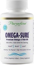 Paradise Herbs Omega-Sure, Omega-3 Konzentrat, Premium Fish Oil, DHA, EPA, Vegan, Non GMO, Glutenfrei, 30 Count Vegetarische Softgels