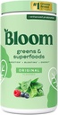 Bloom Nutrition Superfood Greens Powder, Digestive Enzyme mit Probiotika und Präbiotika, Gut Health, Bloating Relief für Frauen, Chlorella, Green Juice Mix mit Rübenwurzelpulver, 60 SVG, Original