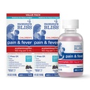 Mami's Bliss Kinder Schmerz und Fever Reducer, Kinder Acetaminophen, Dye Free, Delicious Mixed Berry Flavor, Alter 2+, 4 flüssige Unzen (Pack von 2)