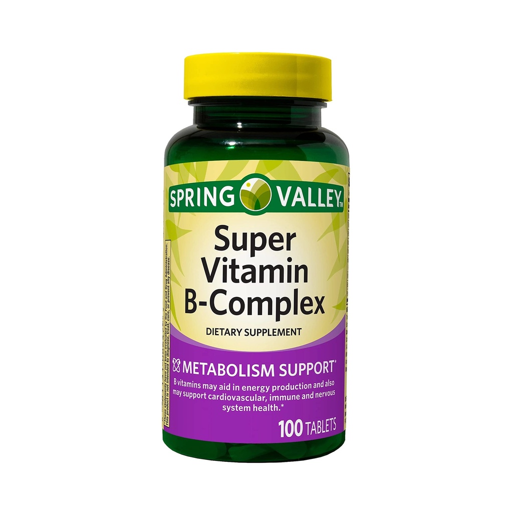 ikj Super Vitamin B-Komplex Tabletten Nahrungsergänzung, 100 Zähler