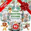 Stickers Focus Boosting (90 Pack) - Cerveau sain soutient l'attention, le papier, la conception de bulles, sans médicament, vêtements, unisexe