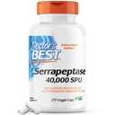 Doctor's Best Serrapeptase, Non-GMO, Gluten Free, Vegan, Unterstützt gesunde Sinuses, 40.000 SPU, 270 Count (Pack von 1)