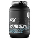 EFX Sports Karbolyn Hydrate de carbohydrates de poudre + électrolytes de sucre sans boisson sportive mélange de carburant et d'hydratation de stimulant libre de 66 portions (gel bleu)